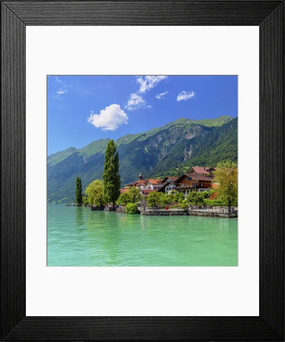 Framed Print : Lake Brienz, Brienz, Switzerland Framed Print : Lake Brienz, Brienz, Switzerland