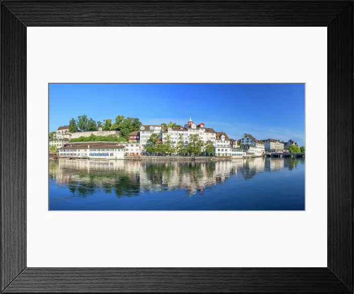 Framed Print : Lindenhof and Limmat River, Zurich, Switzerland Framed Print : Lindenhof and Limmat River, Zurich, Switzerland