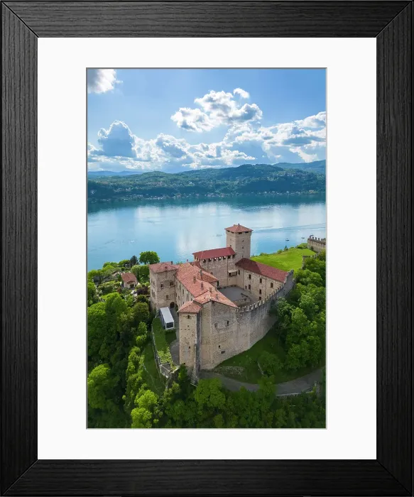 Framed Print : fortress called Rocca di Angera. Angera, Lake Maggiore, Varese district, Lombardy, Italy Framed Print : fortress called Rocca di Angera. Angera, Lake Maggiore, Varese district, Lombardy, Italy