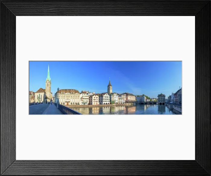 Framed Print : Lindenhof and Limmat River, Zurich, Switzerland Framed Print : Lindenhof and Limmat River, Zurich, Switzerland