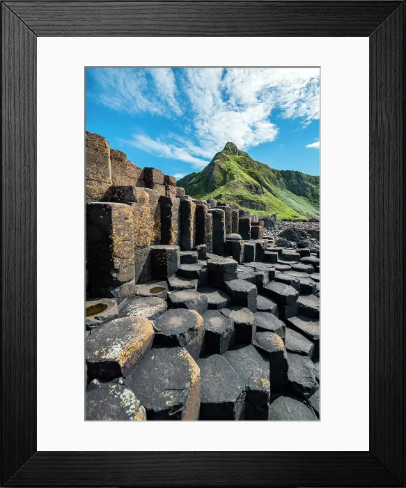 Framed Print : Giant's Causeway with it's iconic basalt columns. County Antrim, Ulster region, Northern Ireland Framed Print : Giant's Causeway with it's iconic basalt columns. County Antrim, Ulster region, Northern Ireland