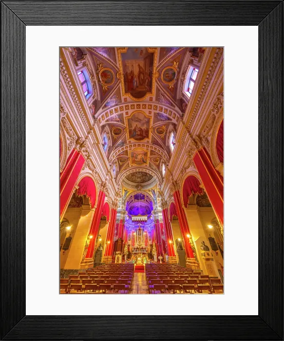 Framed Print : The Interior of The Cathedral of the Assumption of the Blessed Virgin Mary into Heaven, Cittadella of Victoria, Gozo, Malta, Southern Europe Framed Print : The Interior of The Cathedral of the Assumption of the Blessed Virgin Mary into Heaven, Cittadella of Victoria, Gozo, Malta, Southern Europe