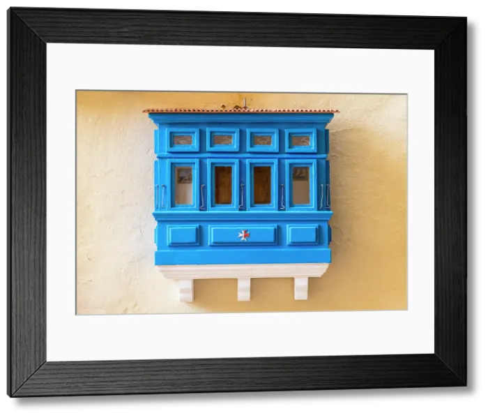 Framed Print : Miniature Version of a Typical Maltese Balcony, Valletta, Malta, Southern Europe Framed Print : Miniature Version of a Typical Maltese Balcony, Valletta, Malta, Southern Europe