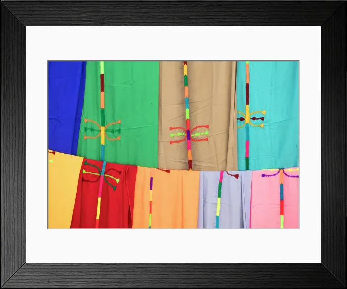 Framed Print : Colourful djellabas, Todra Gorge, near Tinherir, Morocco Framed Print : Colourful djellabas, Todra Gorge, near Tinherir, Morocco