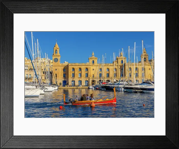 Framed Print : Malta Maritime Museum and Harbour, Birgu, Malta, Southern Europe Framed Print : Malta Maritime Museum and Harbour, Birgu, Malta, Southern Europe