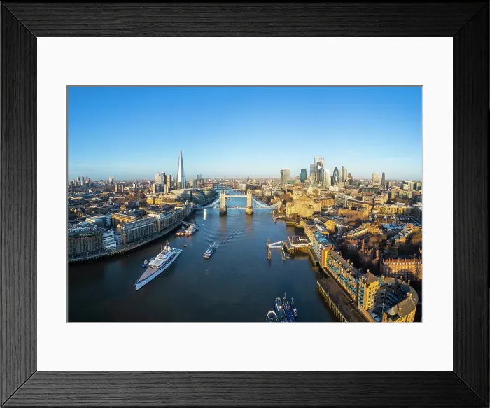 Framed Print : Tower Bridge, The Shard & City of London, London, England, UK Framed Print : Tower Bridge, The Shard & City of London, London, England, UK