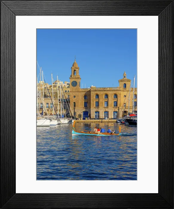 Framed Print : Malta Maritime Museum and Harbour, Birgu, Malta, Southern Europe Framed Print : Malta Maritime Museum and Harbour, Birgu, Malta, Southern Europe
