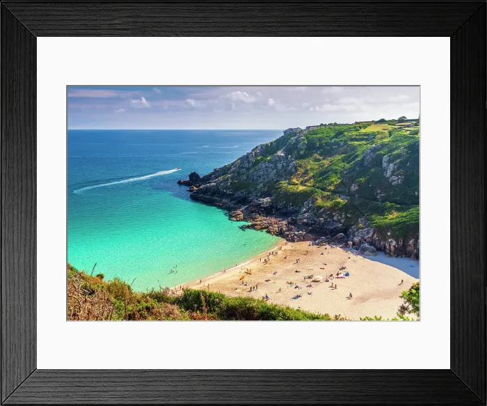 Framed Print : UK, England, Cornwall, Porthcurno, Porthcurno Beach Framed Print : UK, England, Cornwall, Porthcurno, Porthcurno Beach