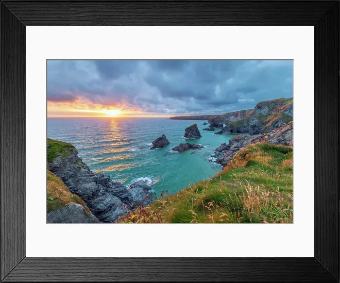 Framed Print : UK, England, Cornwall, Bedruthan Steps Framed Print : UK, England, Cornwall, Bedruthan Steps