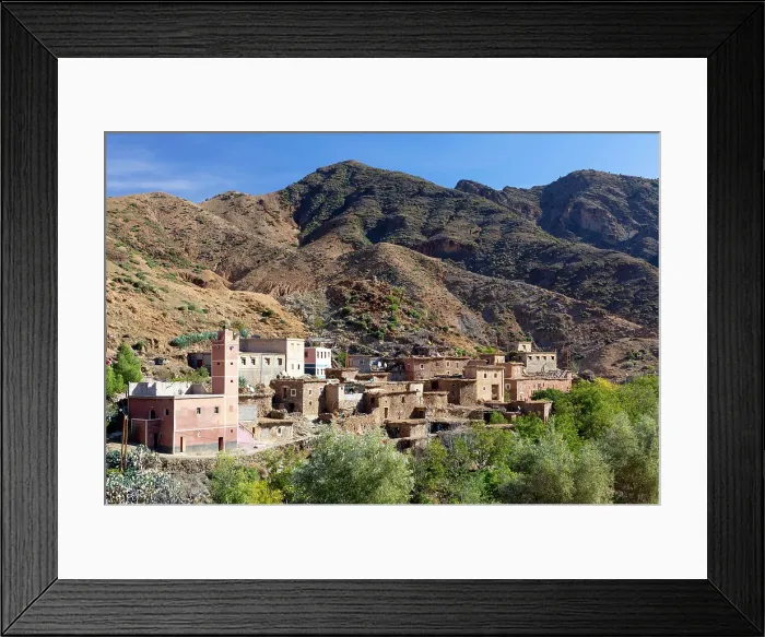 Framed Print : Small village in the Dades Valley, Morocco Framed Print : Small village in the Dades Valley, Morocco