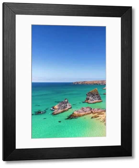 Framed Print : UK, England, Cornwall, Bedruthan Steps Framed Print : UK, England, Cornwall, Bedruthan Steps