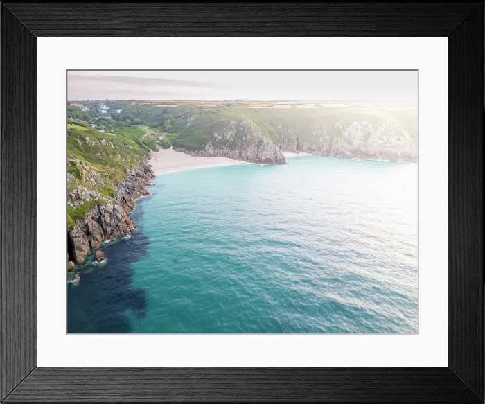 Framed Print : UK, England, Cornwall, Porthcurno, Porthcurno Beach Framed Print : UK, England, Cornwall, Porthcurno, Porthcurno Beach