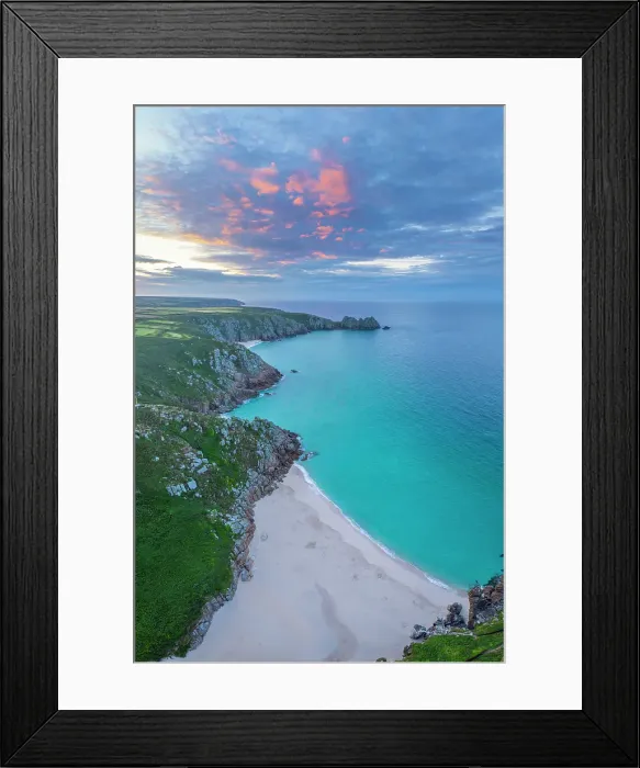 Framed Print : UK, England, Cornwall, Porthcurno, Minack Theatre, Porthcurno Beach, Green Bay Beach, Pedn Vounder Beach and Logan Rock Headland Framed Print : UK, England, Cornwall, Porthcurno, Minack Theatre, Porthcurno Beach, Green Bay Beach, Pedn Vounder Beach and Logan Rock Headland
