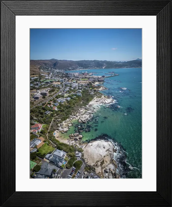 Framed Print : Boulders Beach, Simons Town, Western Cape, South Africa