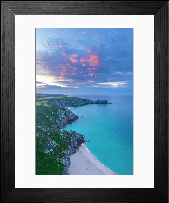 Framed Print : UK, England, Cornwall, Porthcurno, Minack Theatre, Porthcurno Beach, Green Bay Beach, Pedn Vounder Beach and Logan Rock Headland Framed Print : UK, England, Cornwall, Porthcurno, Minack Theatre, Porthcurno Beach, Green Bay Beach, Pedn Vounder Beach and Logan Rock Headland