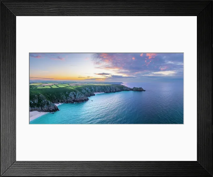 Framed Print : UK, England, Cornwall, Porthcurno, Minack Theatre, Porthcurno Beach, Green Bay Beach, Pedn Vounder Beach and Logan Rock Headland Framed Print : UK, England, Cornwall, Porthcurno, Minack Theatre, Porthcurno Beach, Green Bay Beach, Pedn Vounder Beach and Logan Rock Headland
