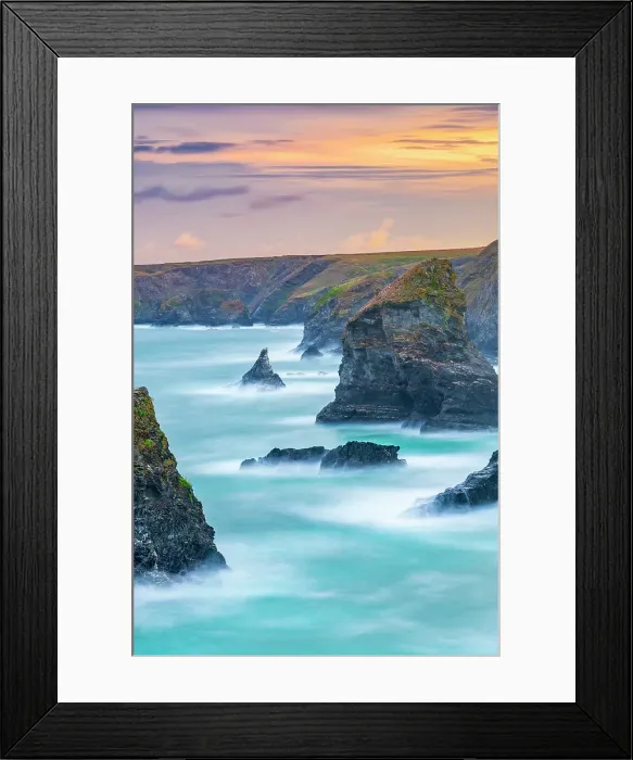 Framed Print : UK, England, Cornwall, Bedruthan Steps Framed Print : UK, England, Cornwall, Bedruthan Steps