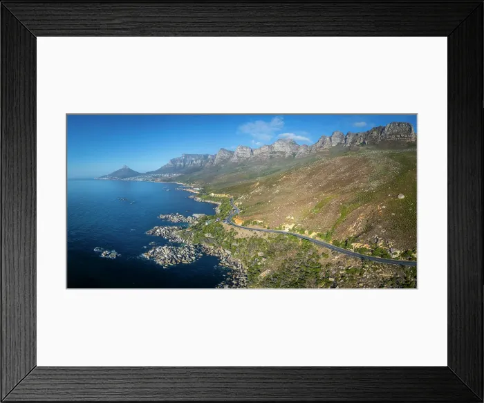 Framed Print : M6 coastal road south of Camps Bay & The Twelve Apostles, Cape Town, Western Cape, South Africa Framed Print : M6 coastal road south of Camps Bay & The Twelve Apostles, Cape Town, Western Cape, South Africa