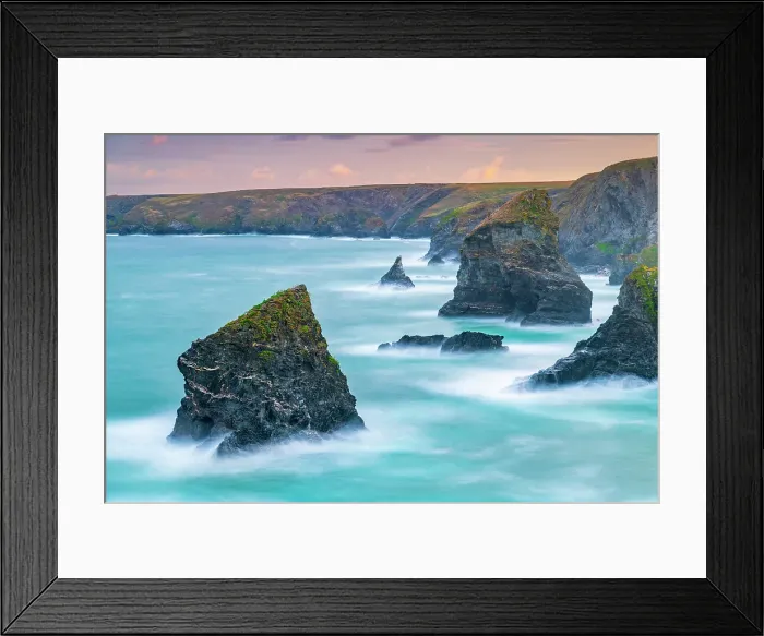 Framed Print : UK, England, Cornwall, Bedruthan Steps