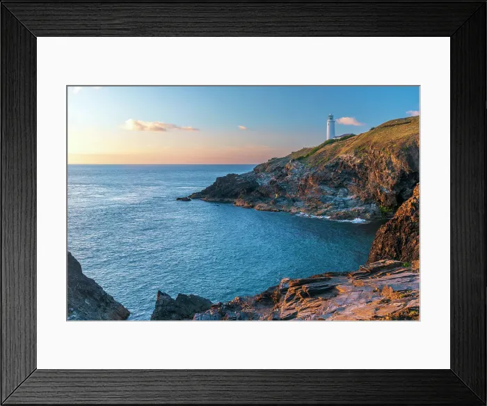 Framed Print : UK, England, Cornwall, Trevose Head, Stinking Cove, Trevose Head Lighthouse Framed Print : UK, England, Cornwall, Trevose Head, Stinking Cove, Trevose Head Lighthouse