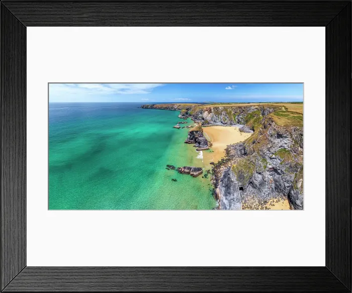 Framed Print : UK, England, Cornwall, Bedruthan Steps