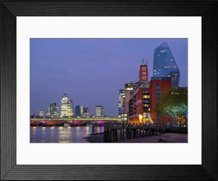 Framed Print : City of London & Blackfriars Bridge, England, UK Framed Print : City of London & Blackfriars Bridge, England, UK