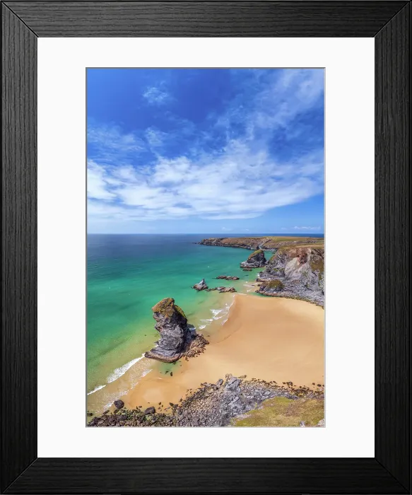 Framed Print : UK, England, Cornwall, Bedruthan Steps