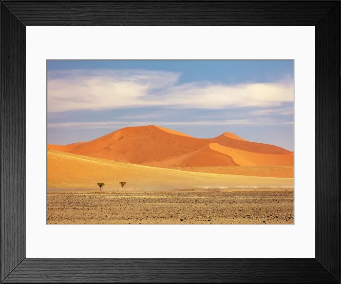 Framed Print : Orange sand dunes and blue sky, Sossusvlei, Namib-Naukluft National Park, Namib Desert, Namibia Framed Print : Orange sand dunes and blue sky, Sossusvlei, Namib-Naukluft National Park, Namib Desert, Namibia