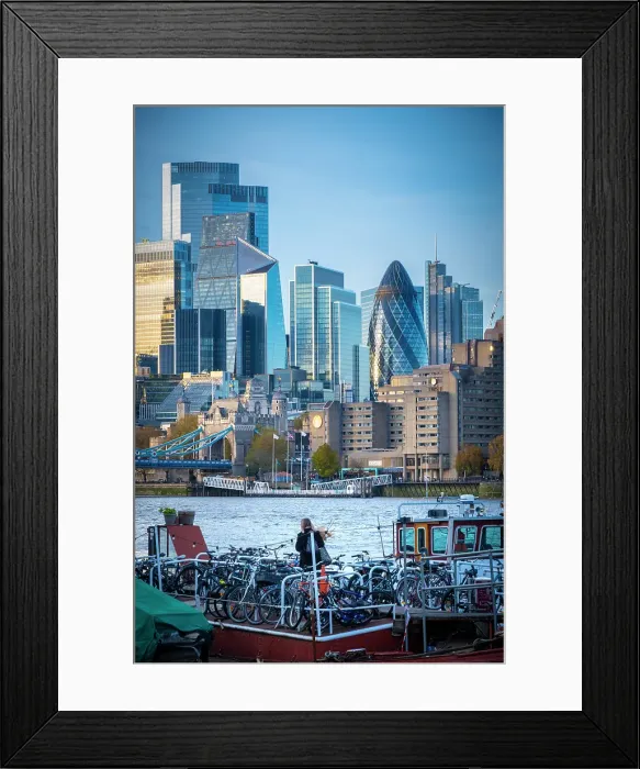Framed Print : City of London & River Thames, London, England, UK