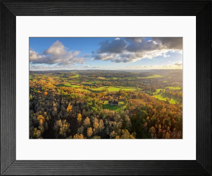 Framed Print : St. Martha's Church on the Pilgrims Way, North Downs, Surrey, England, UK Framed Print : St. Martha's Church on the Pilgrims Way, North Downs, Surrey, England, UK