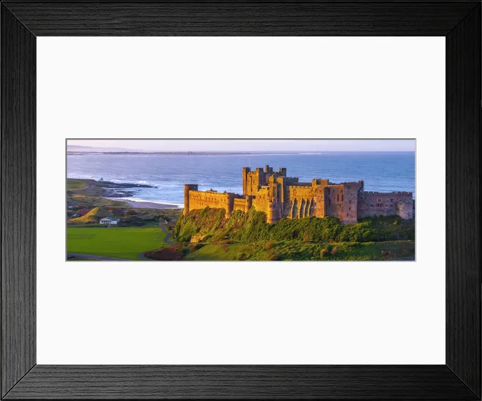 Framed Print : UK, England, Northumberland, Bamburgh, Bamburgh Castle