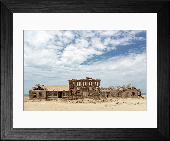 Framed Print : Remains of the Casino in abandoned diamond mining town of Elizabeth Bay, Luderitz, Namibia Framed Print : Remains of the Casino in abandoned diamond mining town of Elizabeth Bay, Luderitz, Namibia
