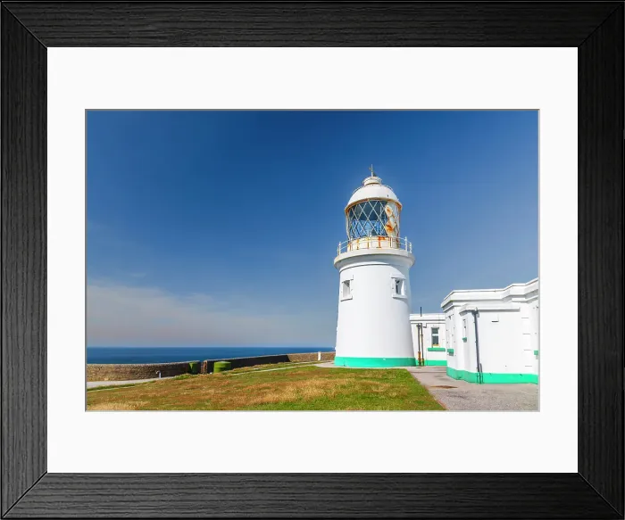 Framed Print : UK, England, Cornwall, Penwith Heritage Coast, Pendeen Lighthouse