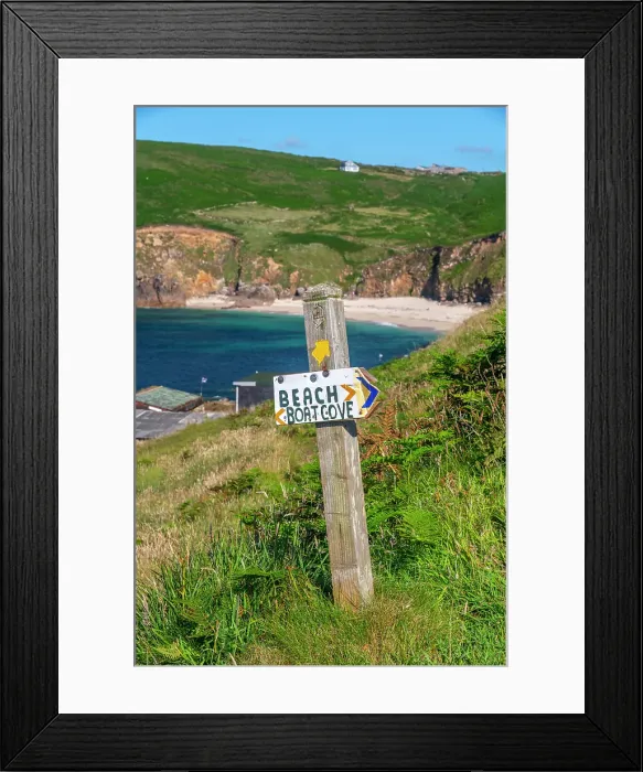 Framed Print : UK, England, Cornwall, Penwith Heritage Coast, Portheras Cove Framed Print : UK, England, Cornwall, Penwith Heritage Coast, Portheras Cove