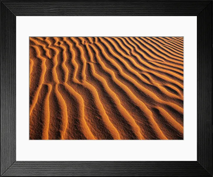 Framed Print : Ripples in orange sand dune, Namib-Naukluft National Park, Namib Desert, Namibia