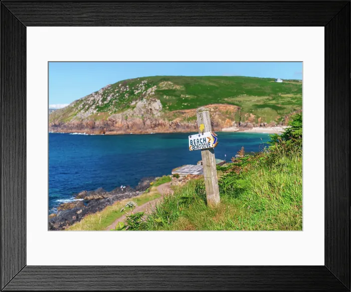 Framed Print : UK, England, Cornwall, Penwith Heritage Coast, Portheras Cove