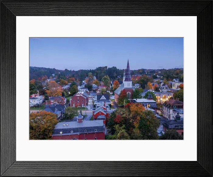 Framed Print : Montpellier, Vermont, New England, USA