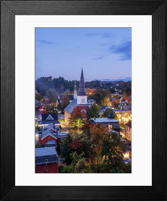 Framed Print : Montpellier, Vermont, New England, USA