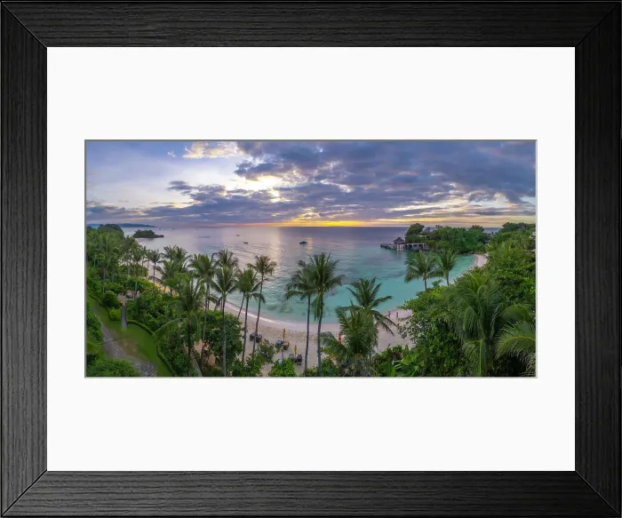 Framed Print : Boracay Island, Aklan Province, Western Visayas, Philippines