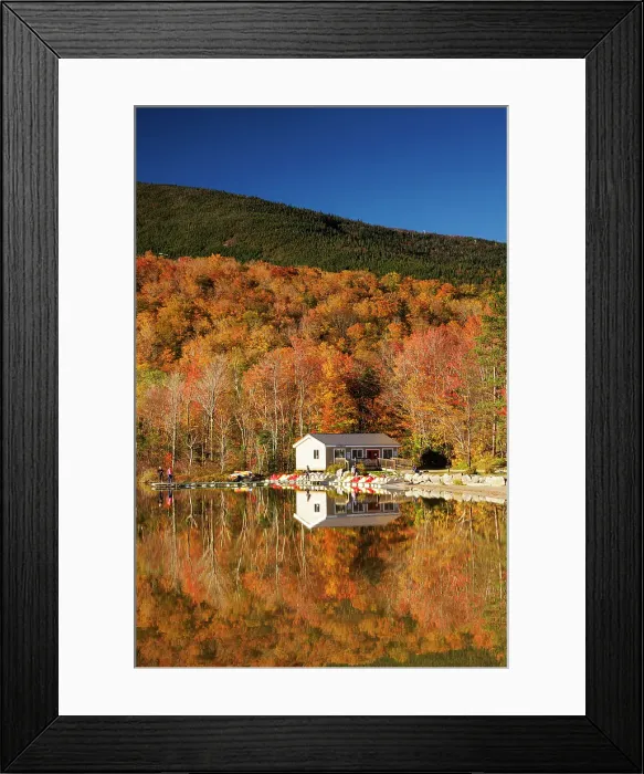 Framed Print : Echo Lake, Franconia, New Hampshire, New England, USA Framed Print : Echo Lake, Franconia, New Hampshire, New England, USA