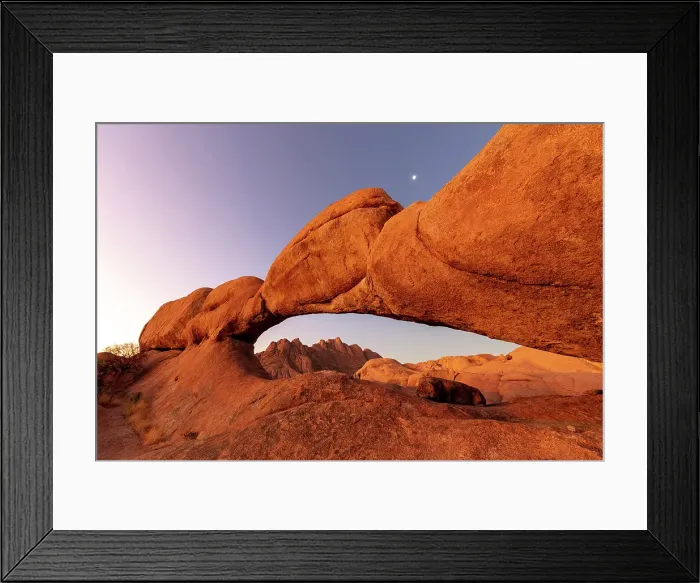 Framed Print : Natural granite arch, Spitzkoppe, Namib Desert, Namibia Framed Print : Natural granite arch, Spitzkoppe, Namib Desert, Namibia