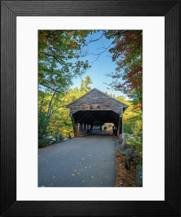 Framed Print : Albany covered bridge, Kancamagus Highway, New Hampshire, USA Framed Print : Albany covered bridge, Kancamagus Highway, New Hampshire, USA