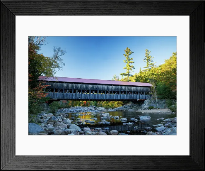 Framed Print : Albany covered bridge, Kancamagus Highway, New Hampshire, USA Framed Print : Albany covered bridge, Kancamagus Highway, New Hampshire, USA