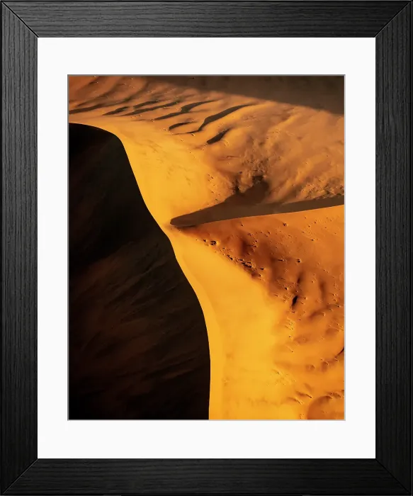 Framed Print : Aerial view of golden sand dunes from helicopter, Sossusvlei, Namib-Naukluft National Park, Namib Desert, Namibia Framed Print : Aerial view of golden sand dunes from helicopter, Sossusvlei, Namib-Naukluft National Park, Namib Desert, Namibia