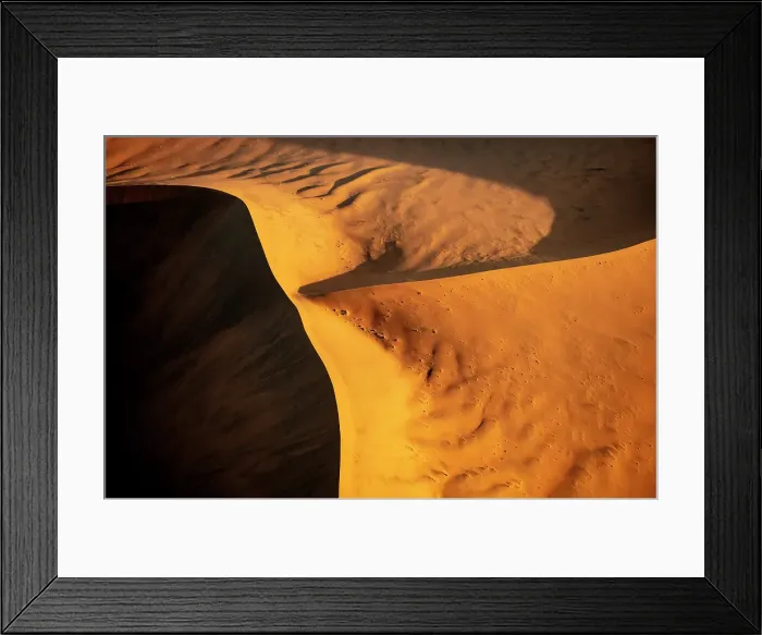 Framed Print : Aerial view of golden sand dunes at sunrise, Sossusvlei, Namib-Naukluft National Park, Namib Desert, Namibia Framed Print : Aerial view of golden sand dunes at sunrise, Sossusvlei, Namib-Naukluft National Park, Namib Desert, Namibia