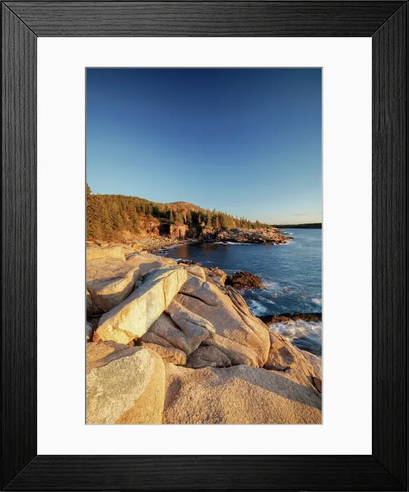 Framed Print : Coastal scene on Mount Desert Island, Ocean Path, Acadia National Park, Bar Harbor, Maine, United States Framed Print : Coastal scene on Mount Desert Island, Ocean Path, Acadia National Park, Bar Harbor, Maine, United States