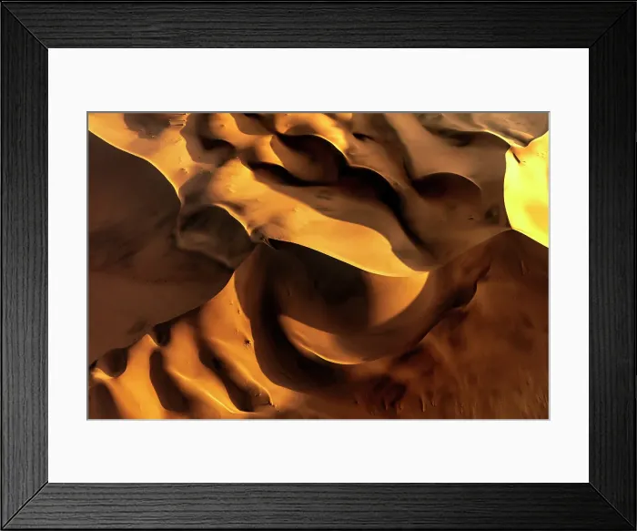 Framed Print : Aerial view of golden sand dunes from helicopter, Sossusvlei, Namib-Naukluft National Park, Namib Desert, Namibia Framed Print : Aerial view of golden sand dunes from helicopter, Sossusvlei, Namib-Naukluft National Park, Namib Desert, Namibia