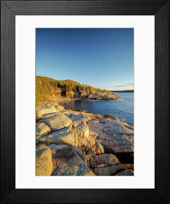 Framed Print : Coastal scene on Mount Desert Island, Ocean Path, Acadia National Park, Bar Harbor, Maine, United States Framed Print : Coastal scene on Mount Desert Island, Ocean Path, Acadia National Park, Bar Harbor, Maine, United States