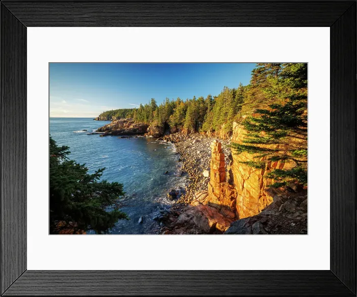 Framed Print : Coastal scene on Mount Desert Island, Ocean Path, Acadia National Park, Bar Harbor, Maine, United States Framed Print : Coastal scene on Mount Desert Island, Ocean Path, Acadia National Park, Bar Harbor, Maine, United States