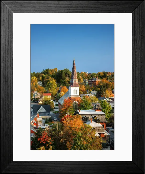 Framed Print : Montpellier, Vermont, New England, USA